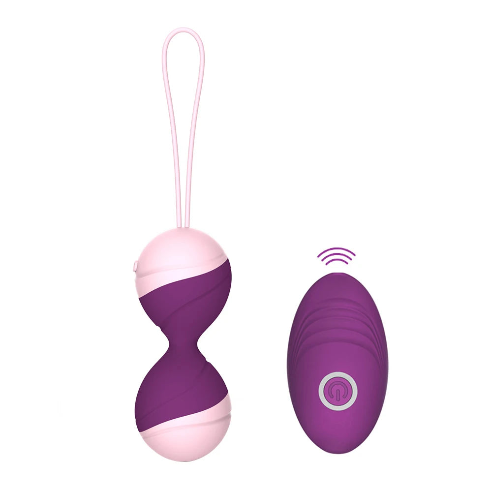 Boules de Kegel Vibrantes avec Télécommande – Œuf Vibrant pour Exercices Vaginal & Renforcement du Périnée