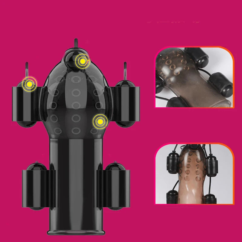 Sextoy Homme Vibrant 12 Vitesses - Gland & Retard Éjaculation