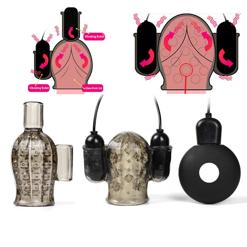 Sextoy Homme Vibrant 12 Vitesses - Gland & Retard Éjaculation
