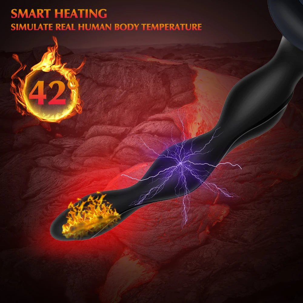 Plug Anal à Électrostimulation avec Chauffage Intelligent – Stimulateur Anal et Prostatique pour Homme et Femme | Sextoy Érotique Haute Technologie