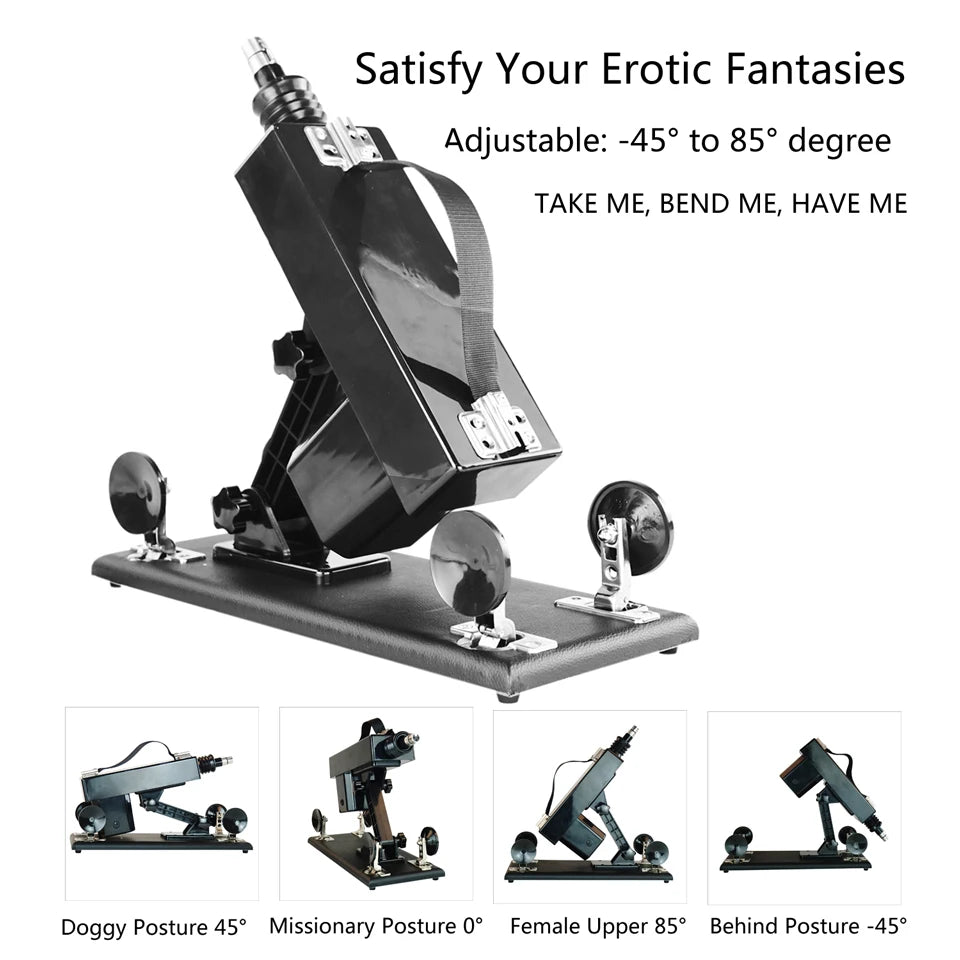 FREDORCH Sex Machine - Masturbateur Automatique pour Homme et Femme - Pénétration Réaliste avec Vitesse Réglable - Godemichet Inclus - Sextoy Haute Performanceng Device for Couple