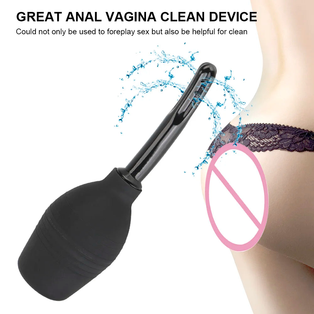 Douche Intime Anal et Vaginale - Pompe de Nettoyage Médicale pour Adultes | Embout Lavement Hygiénique