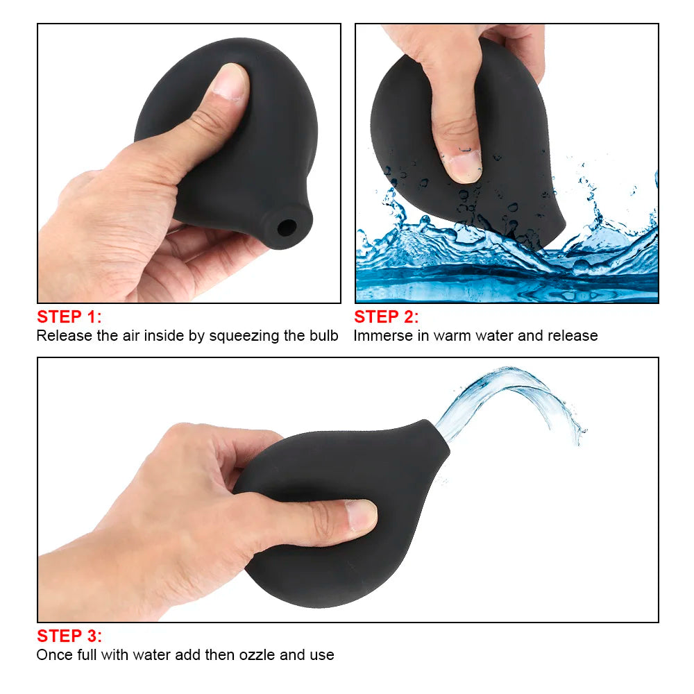 Douche Intime Anal et Vaginale - Pompe de Nettoyage Médicale pour Adultes | Embout Lavement Hygiénique