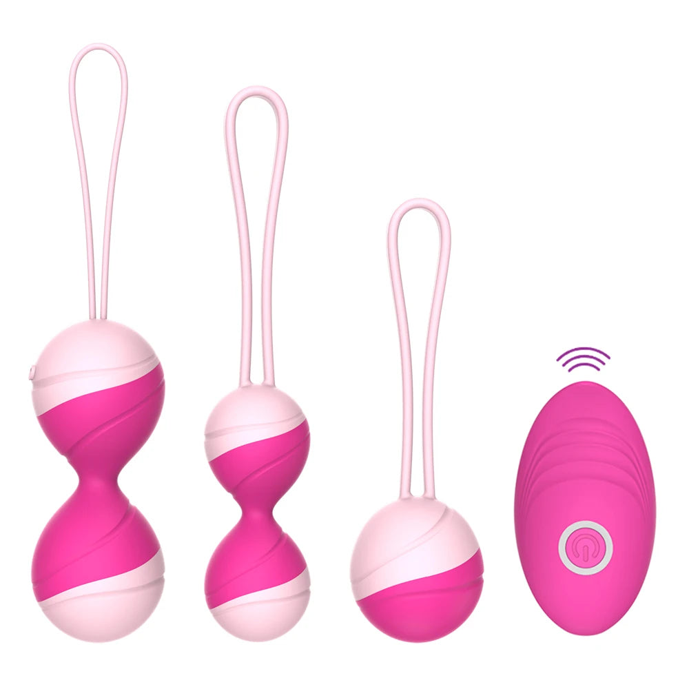 Boules de Kegel Vibrantes avec Télécommande – Œuf Vibrant pour Exercices Vaginal & Renforcement du Périnée
