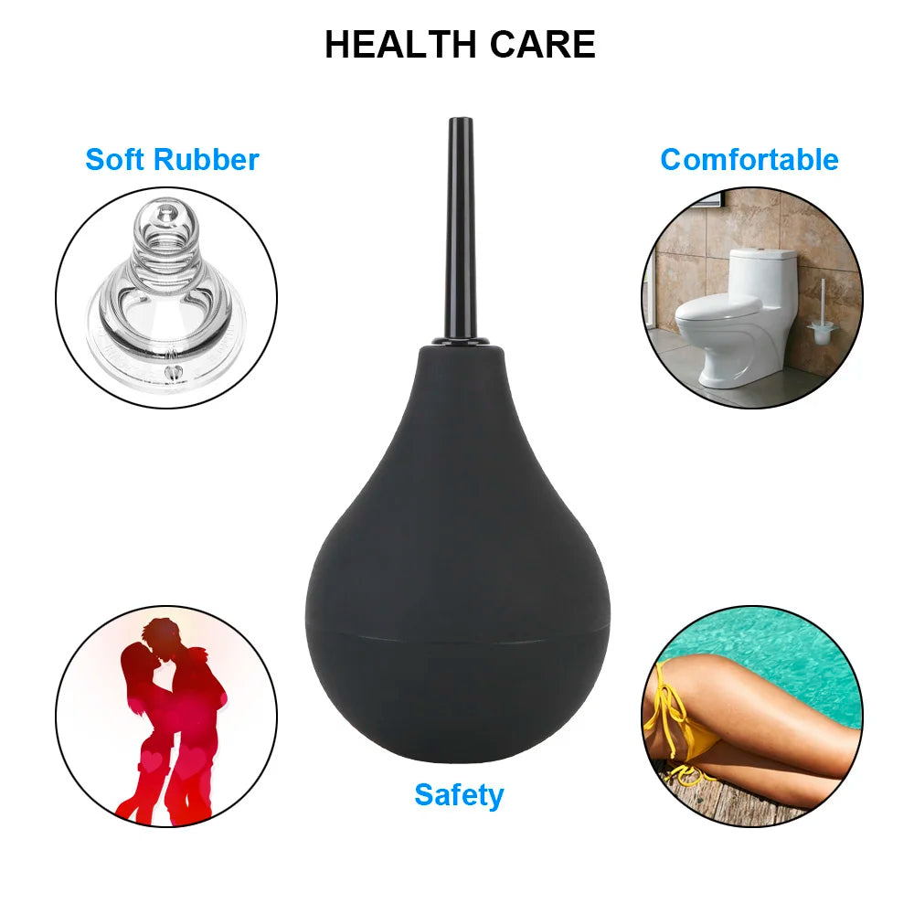 Douche Intime Anal et Vaginale - Pompe de Nettoyage Médicale pour Adultes | Embout Lavement Hygiénique