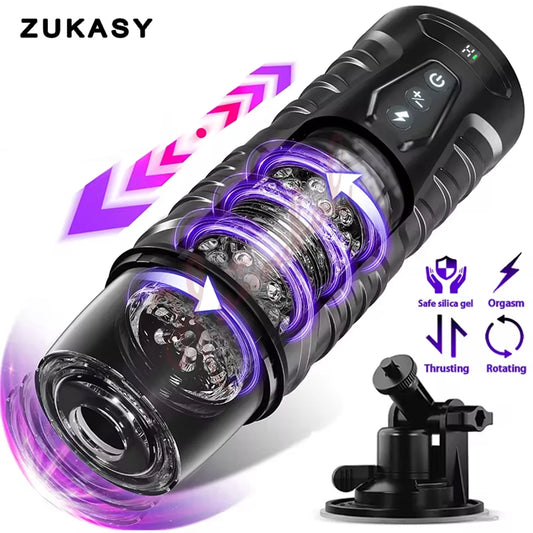 Masturbateur Téléscopique Automatique Vibrante pour Homme