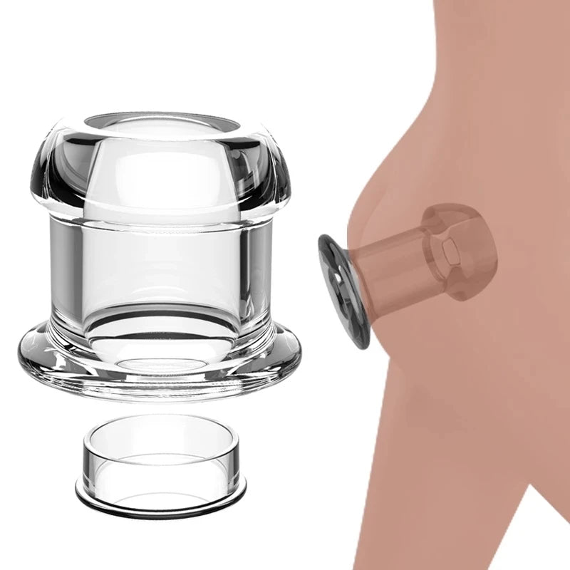 Plug Anal Creux en Silicone – Tunnel Dilatateur avec Base Sécurisée