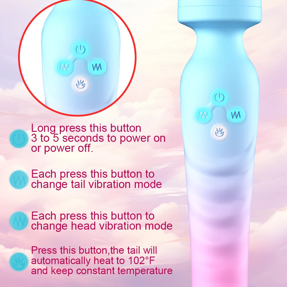 Vibromasseur AV Puissant pour Femme – Stimulation Point G, Clitoris & Massage Vaginal