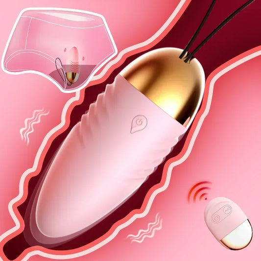 Boule de Massage Vaginale Vibrante – 10 Vitesses avec Télécommande Sans Fil