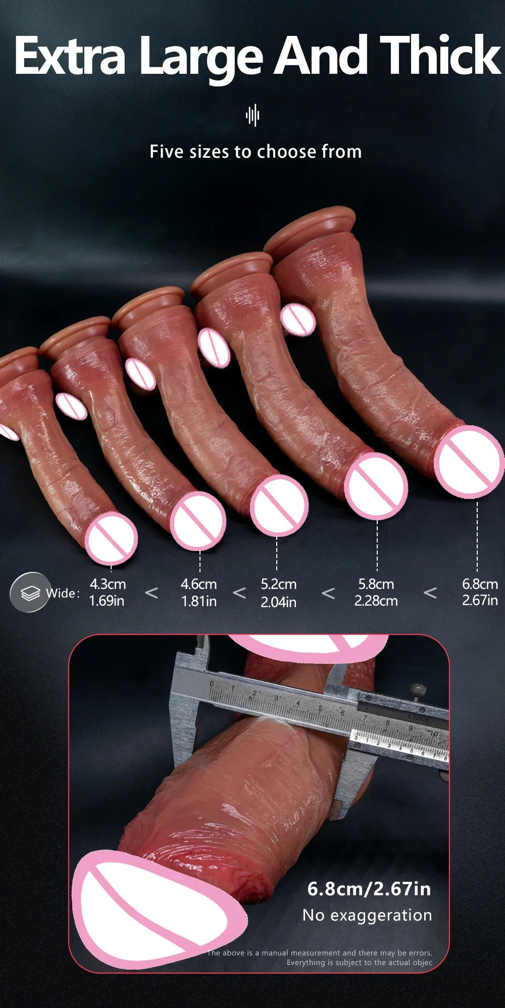 Oversized Soft Realistic Dildo Big Penis Suction Cup Dick Penetration Anal Adult Sex Toys/Anal Toy For Women Masturbation Dildos