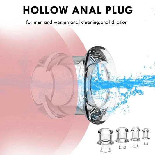 Plug Anal Creux en Silicone – Tunnel Dilatateur avec Base Sécurisée