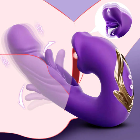 Stimulateur point G pour femmes – 7 modes de vibration, pulsation et stimulation par mouvements de langue – Design ergonomique pour un plaisir intense