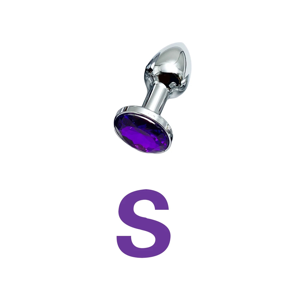 Plug Anal Métallique avec Base Bijou - | 5 Tailles Disponibles