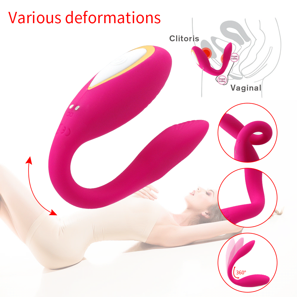 Vibromasseur Connecté 10 Modes – Port Discret en U, Télécommande Sans Fil, Stimulation du Point G pour Femme & Couple
