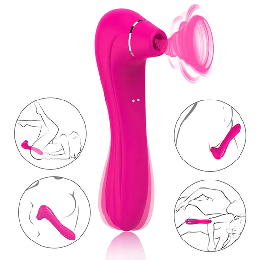Vibromasseur à Succion – Stimulateur Clitoridien & Effet Caresse Orale