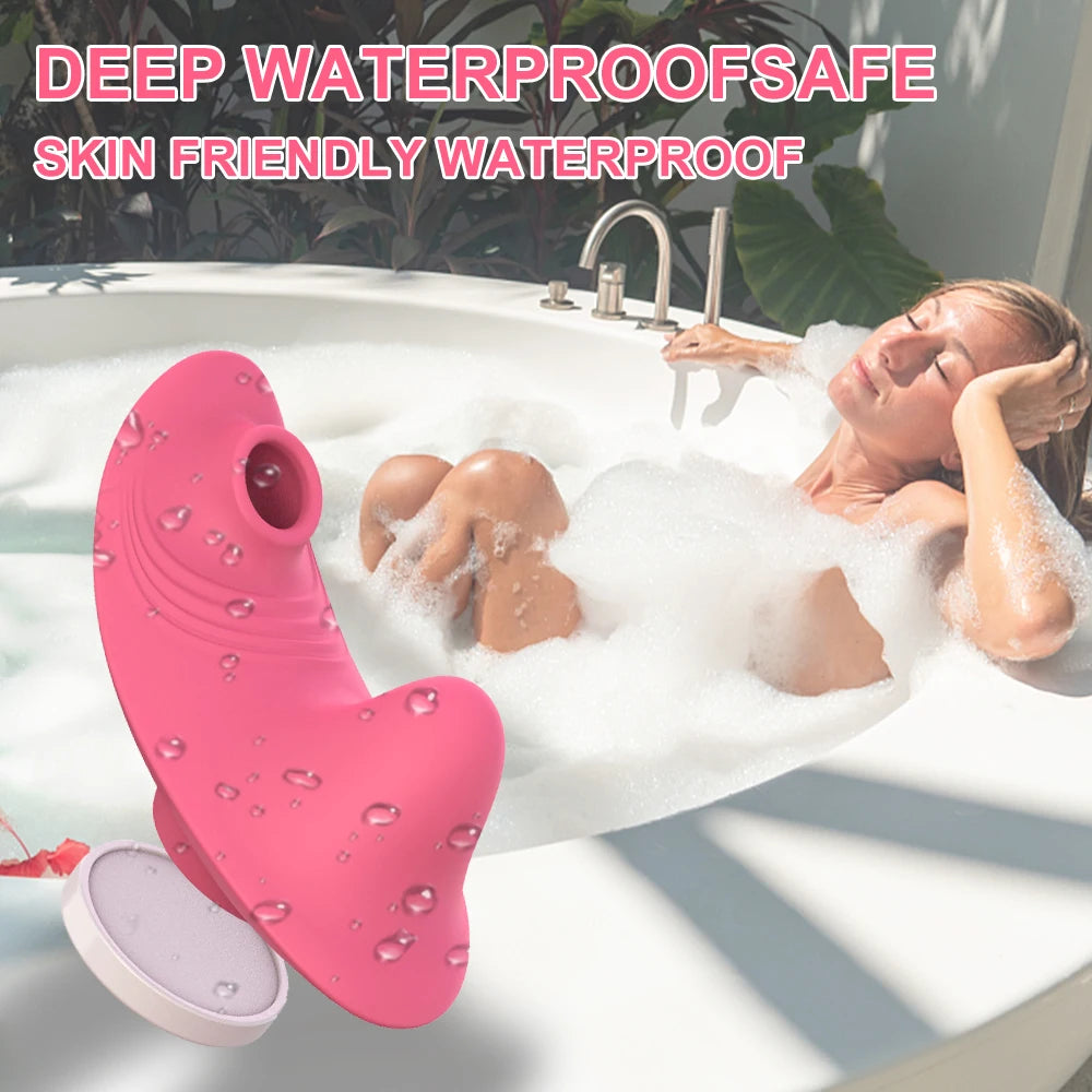 "Vibromasseur suceur de clitoris télécommandé – Stimulation intense, culotte vibrante discrète, plaisir sans les mains."