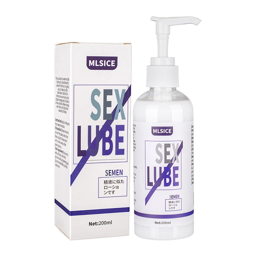 Lubrifiant Anal Effet Sperme – Gel Intime à Base d’Eau 200 ml pour Femmes et Hommes