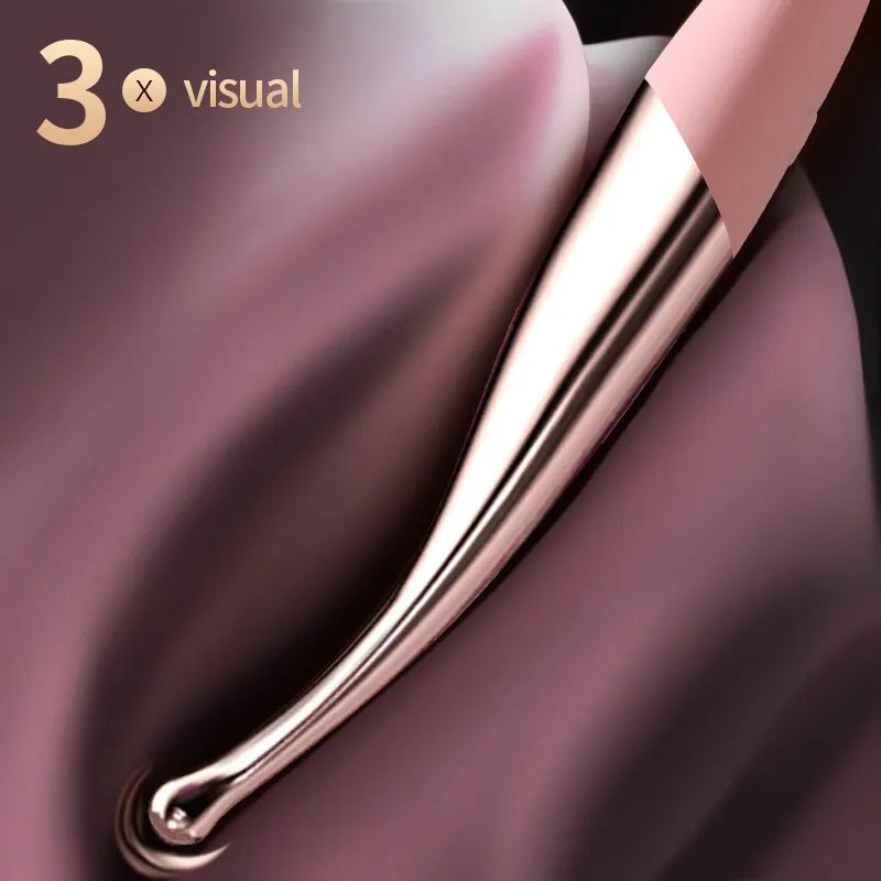 "Vibromasseur point G utilisé pour la stimulation magnétique du clitoris féminin, avec vibrations multifréquences ultrasoniques et rechargeables."