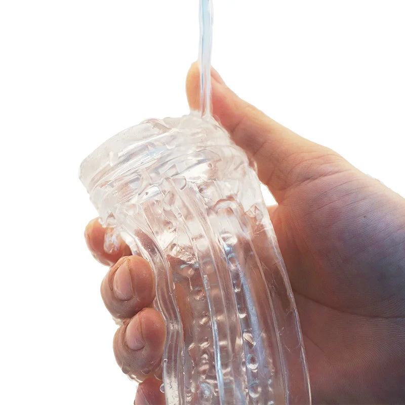 Masturbateur Homme – Vagin en Silicone Transparent avec Effet de Succion