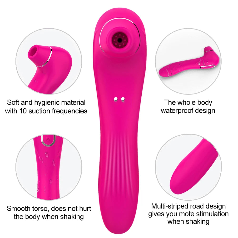 Vibromasseur à Succion – Stimulateur Clitoridien & Effet Caresse Orale