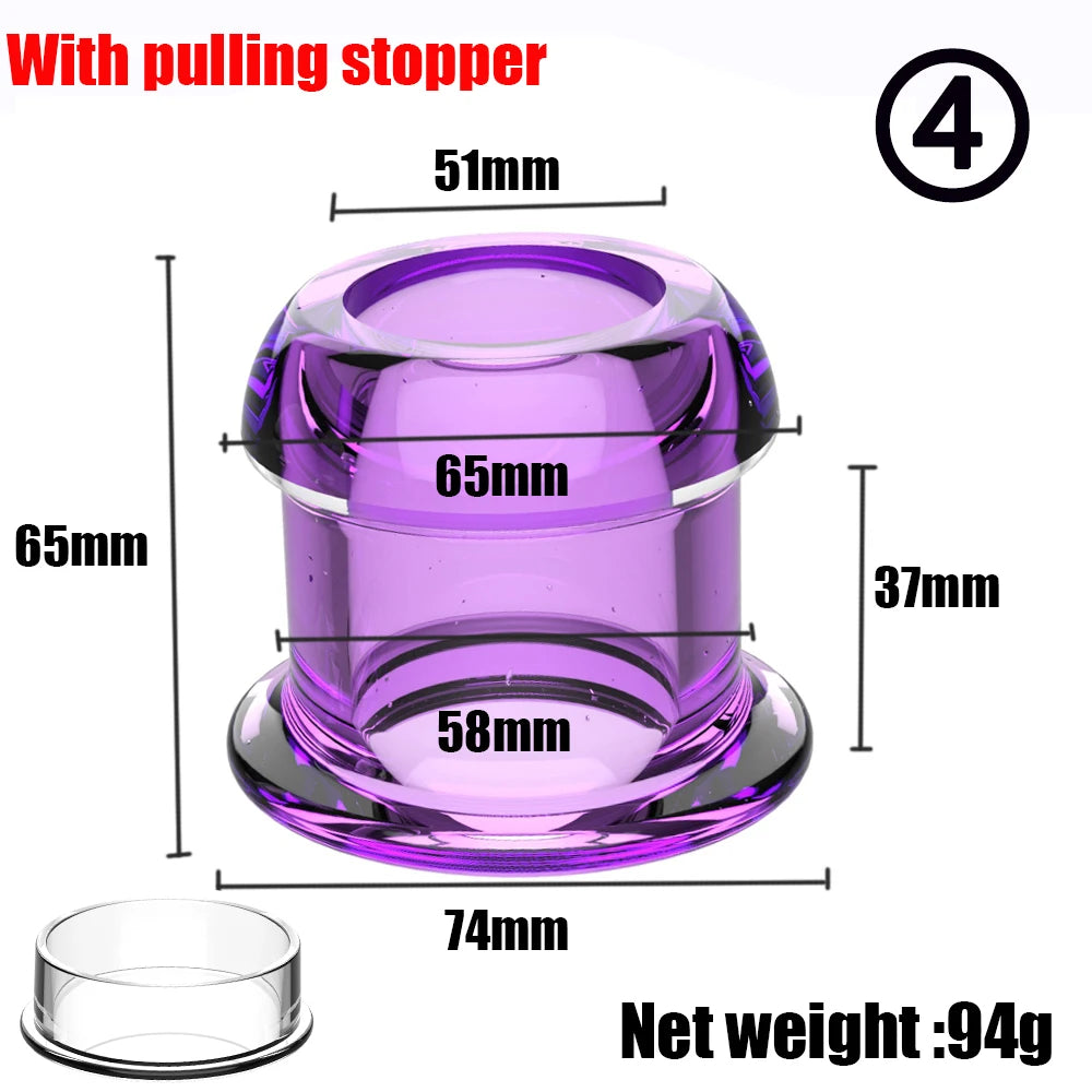 Plug Anal Creux en Silicone – Tunnel Dilatateur avec Base Sécurisée