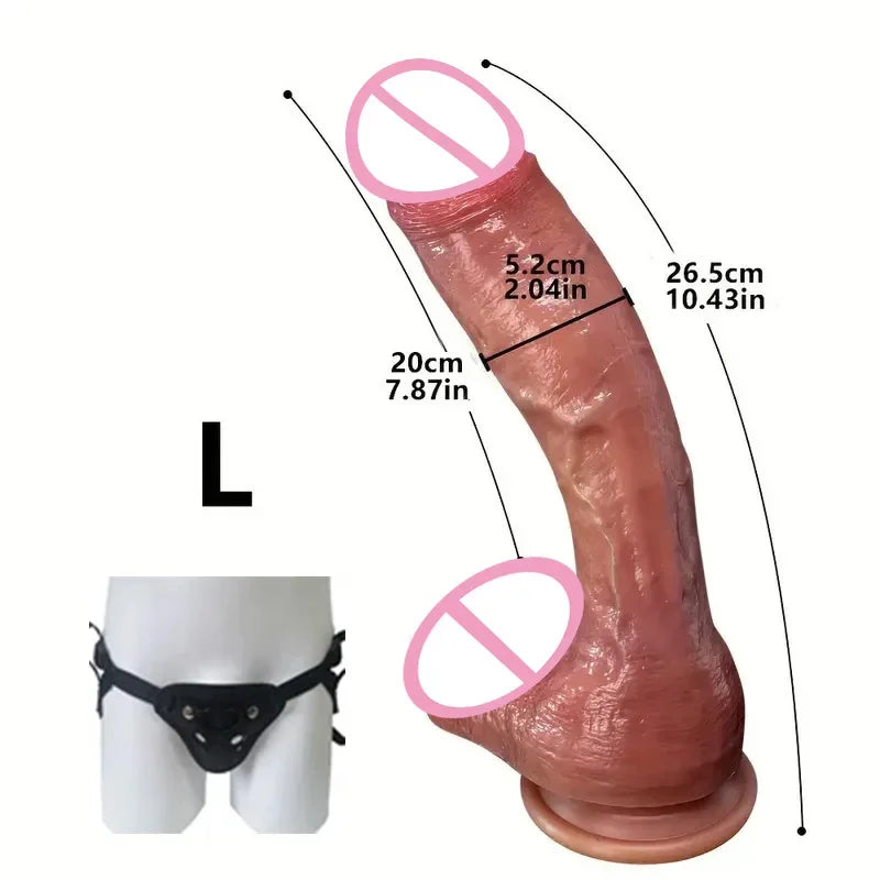 Oversized Soft Realistic Dildo Big Penis Suction Cup Dick Penetration Anal Adult Sex Toys/Anal Toy For Women Masturbation Dildos