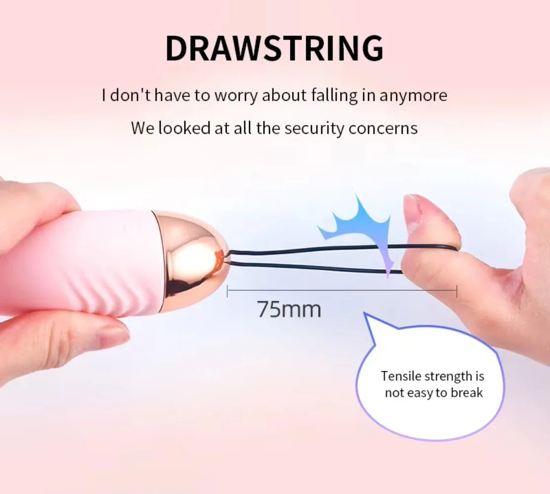 Boule de Massage Vaginale Vibrante – 10 Vitesses avec Télécommande Sans Fil