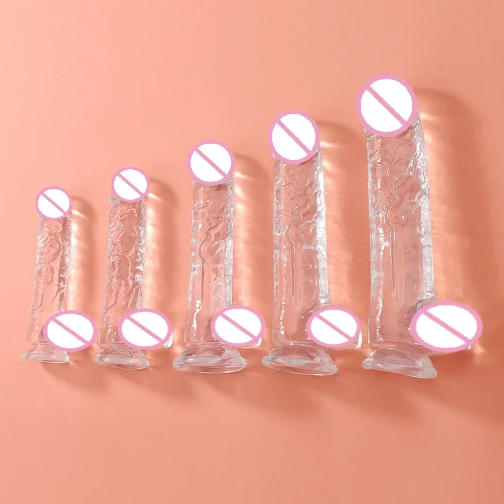 "Godemichet réaliste avec ventouse –  idéal pour la stimulation vaginale et anale, conçu pour le plaisir féminin et LGBTQ+. Parfait pour la masturbation et la pénétration."