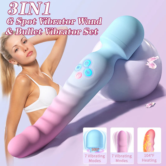 Vibromasseur AV Puissant pour Femme – Stimulation Point G, Clitoris & Massage Vaginal