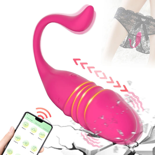 Vibromasseur Bluetooth Télécommandé – G-Spot & Dildo Téléscopique avec Contrôle via Application
