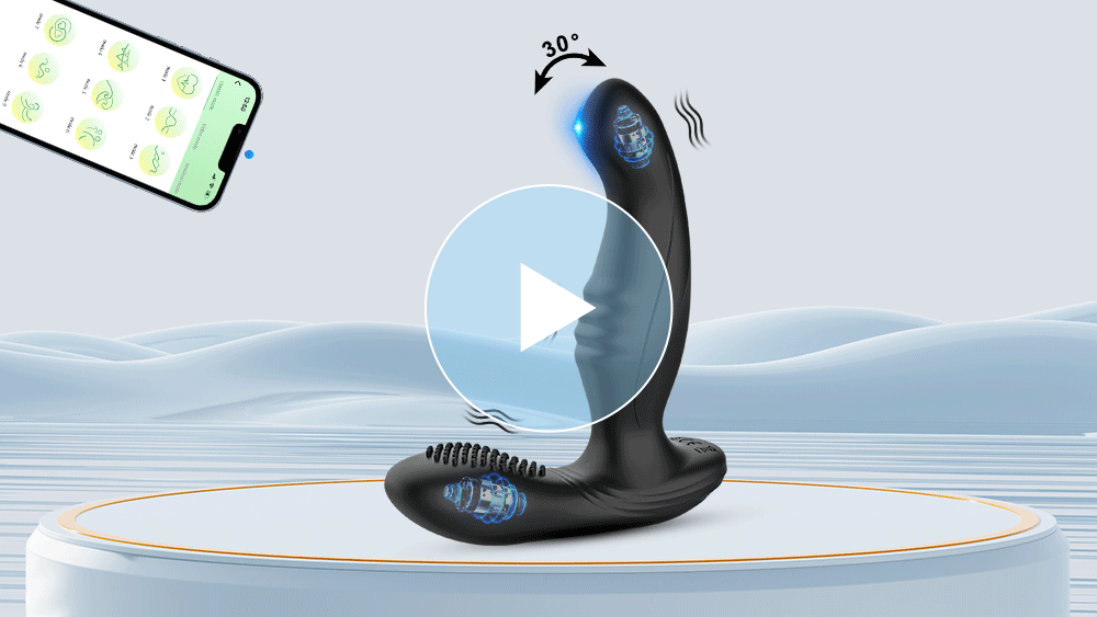 Stimulateur Prostatique Vibrant Connecté - Plug Anal Télécommandé par Application - Sextoy Homme pour Stimulation de la Prostate et Jeux de Couple