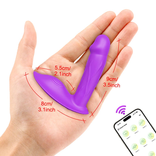 Mini Vibromasseur Portatif Connecté – Stimulateur Point G & Clitoris Bluetooth