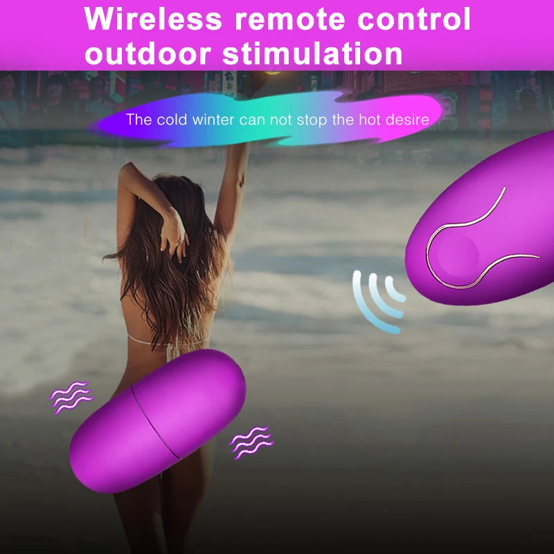Œuf Vibrant Télécommandé Sans Fil – Vibromasseur Discret pour Femme | Stimulateur G-Spot