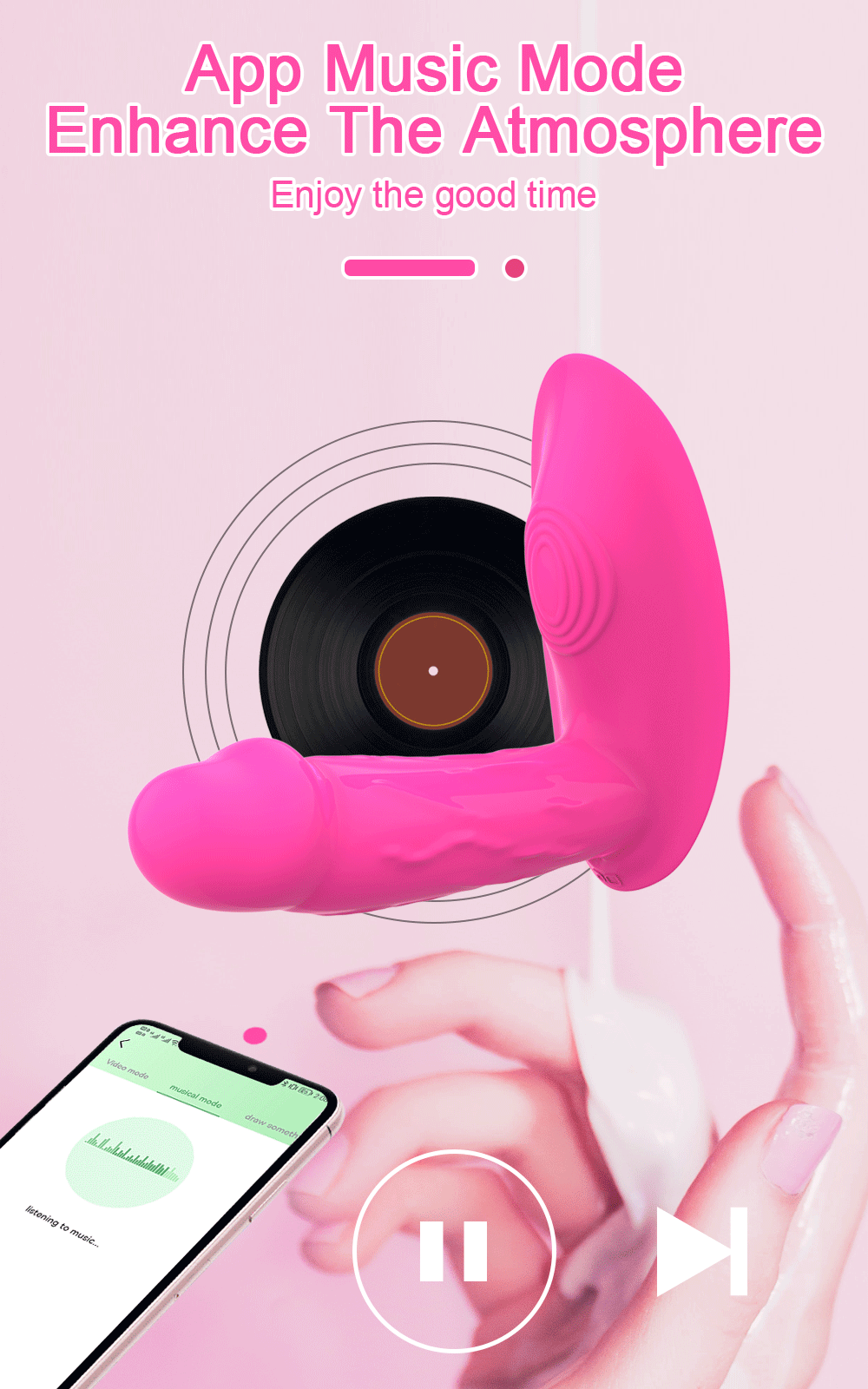 Mini Vibromasseur Portatif Connecté – Stimulateur Point G & Clitoris Bluetooth