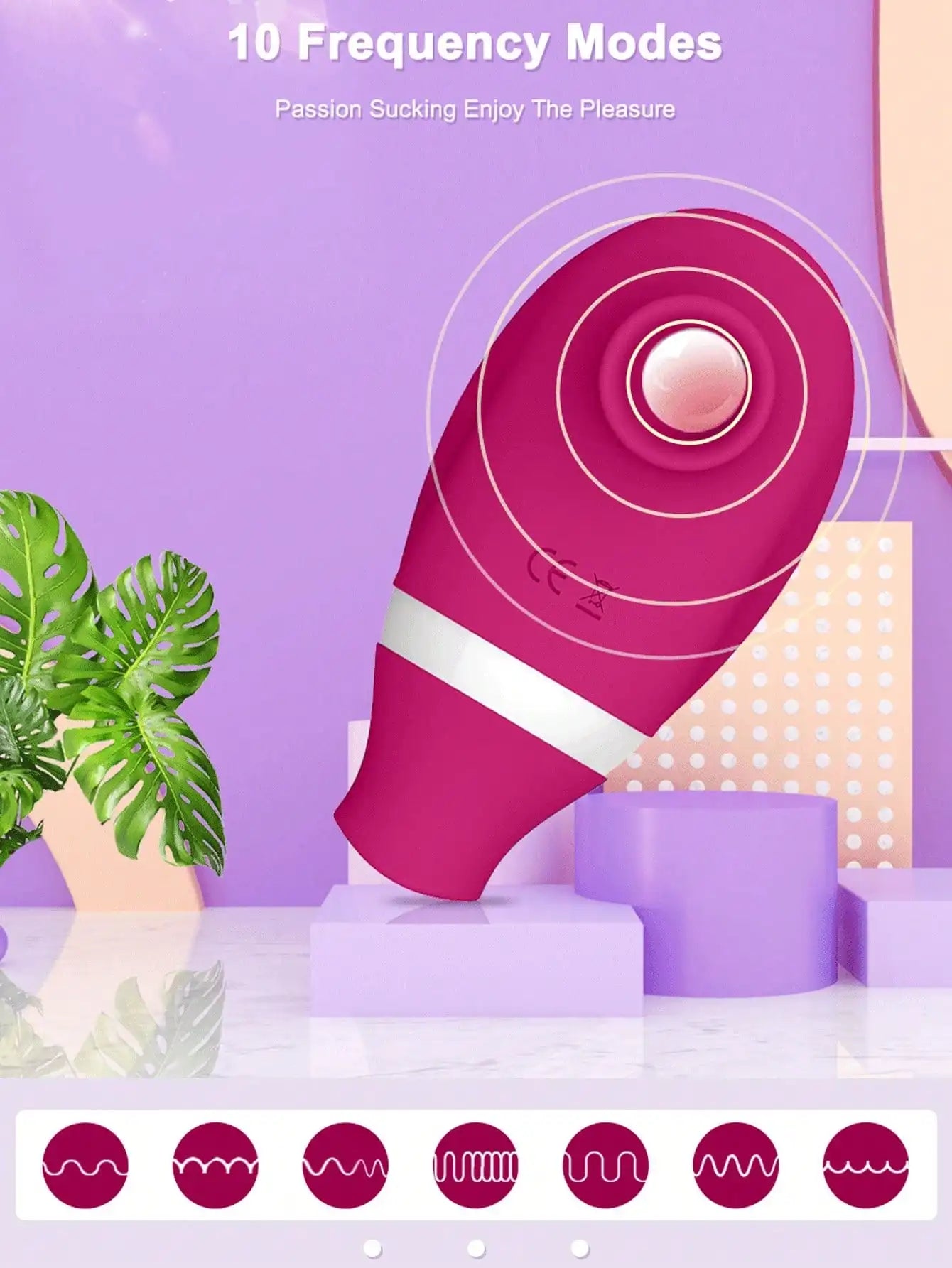 Stimulateur Clitoridien et Vaginal Double Action - Vibreur Succeur et Lècheur pour Femme | Sextoy Adulte