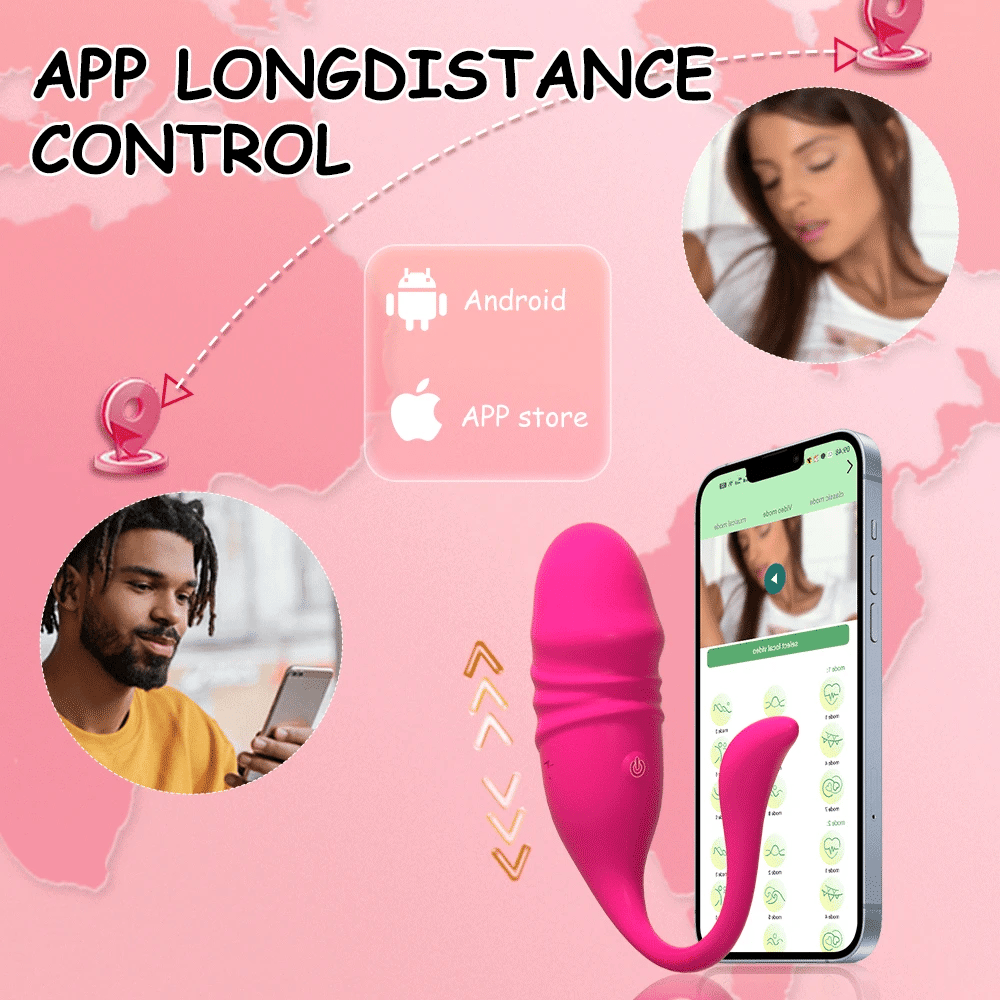 Vibromasseur Bluetooth Télécommandé – G-Spot & Dildo Téléscopique avec Contrôle via Application