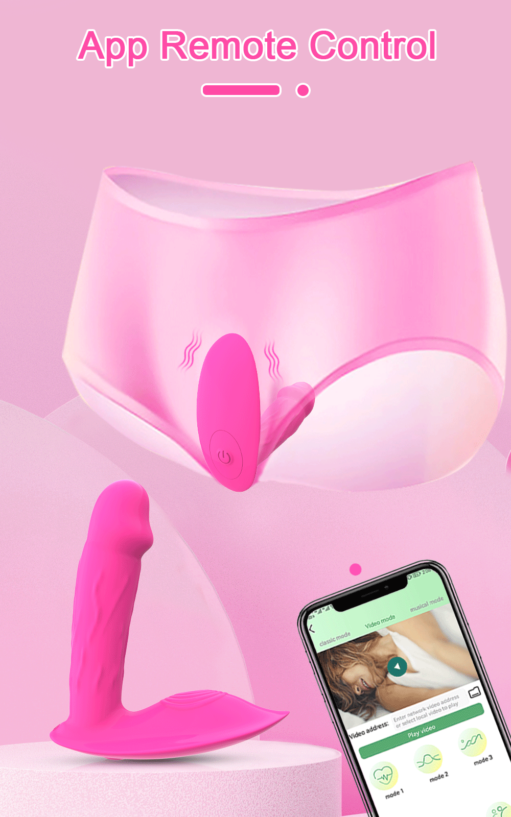 Mini Vibromasseur Portatif Connecté – Stimulateur Point G & Clitoris Bluetooth
