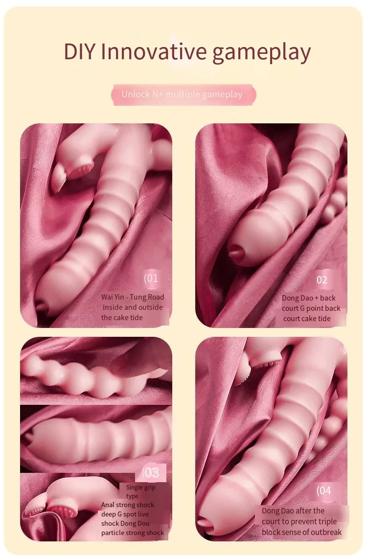 LickLip 3 en 1 – Vibromasseur Rabbit avec Fonction Léchage de Langue, Double Tige et Stimulation Triple | Sextoy Haute Précision pour Femme