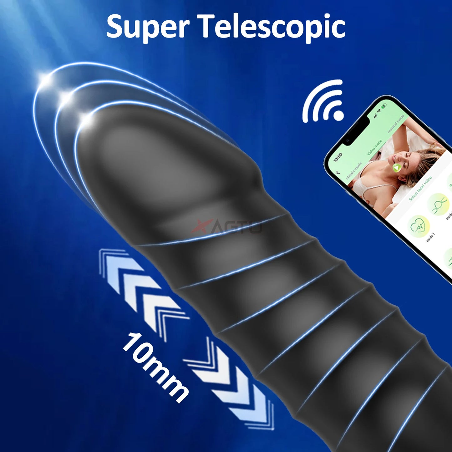Plug Anal Téléscopique avec Contrôle via Application – Vibromasseur Prostatique et Vaginal pour Homme et Femme | Sextoy Unisexe Connecté