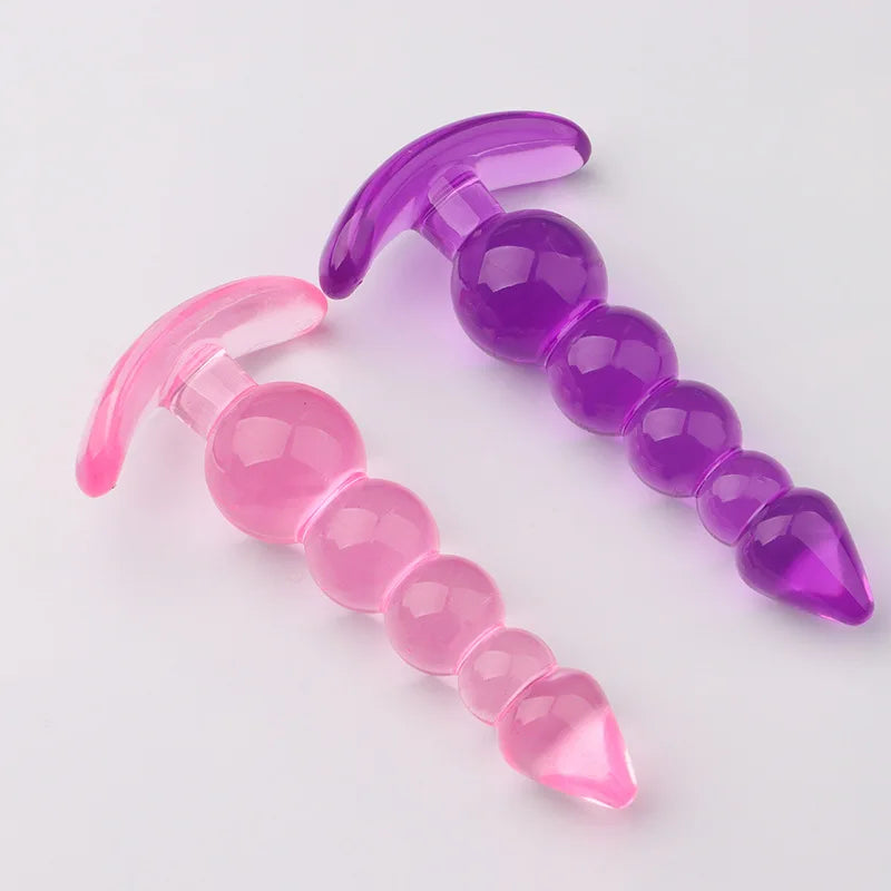 Plug Anal Silicone Souple – Perles Progressives & Massage Prostatique | Sextoy Unisexe pour Homme & Femme