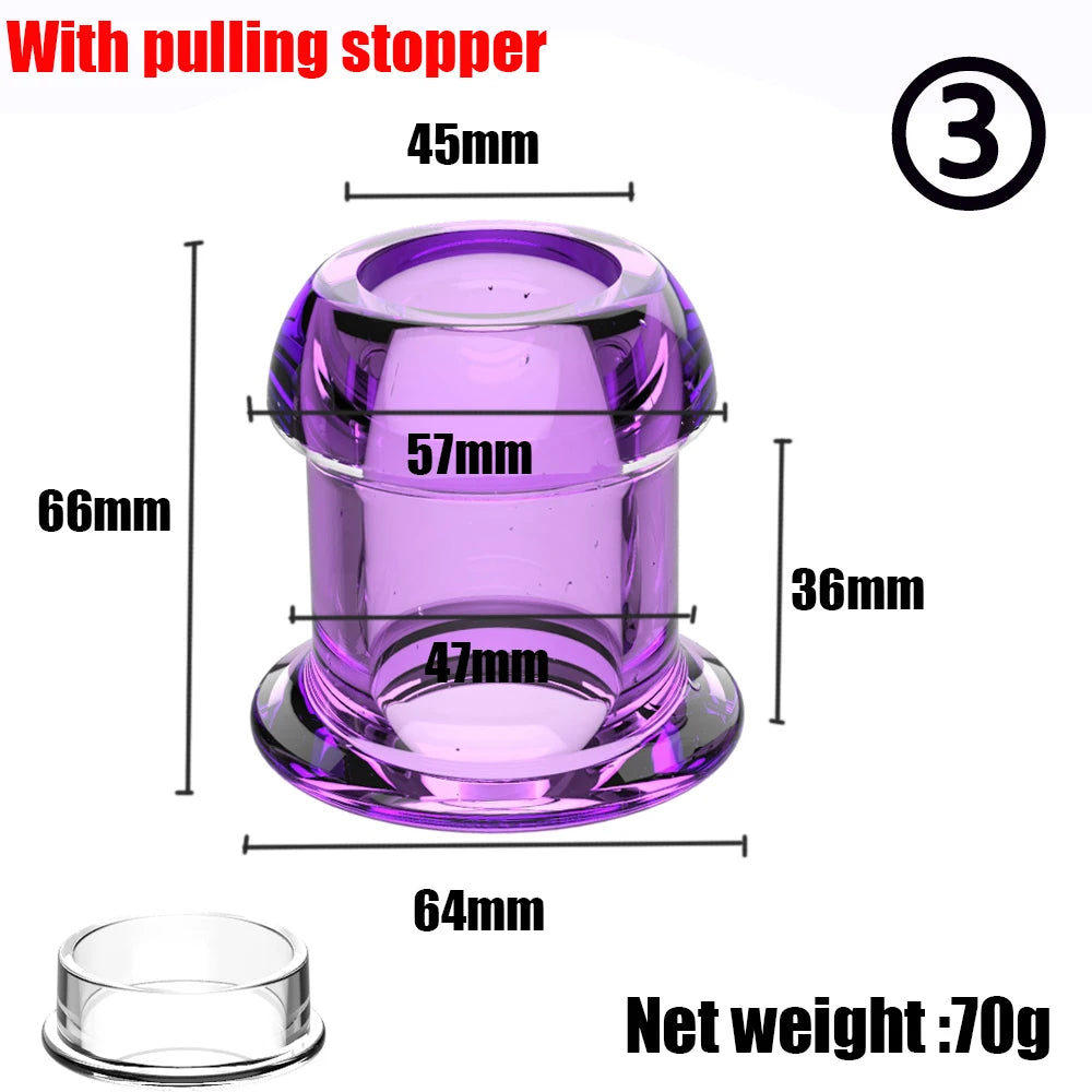 Plug Anal Creux en Silicone – Tunnel Dilatateur avec Base Sécurisée