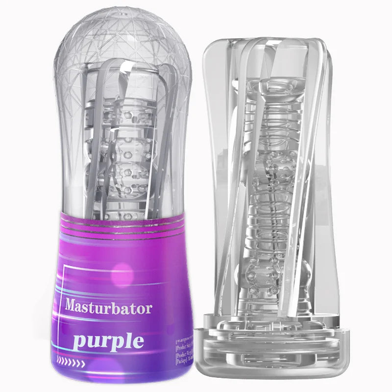 Masturbateur Homme – Vagin en Silicone Transparent avec Effet de Succion