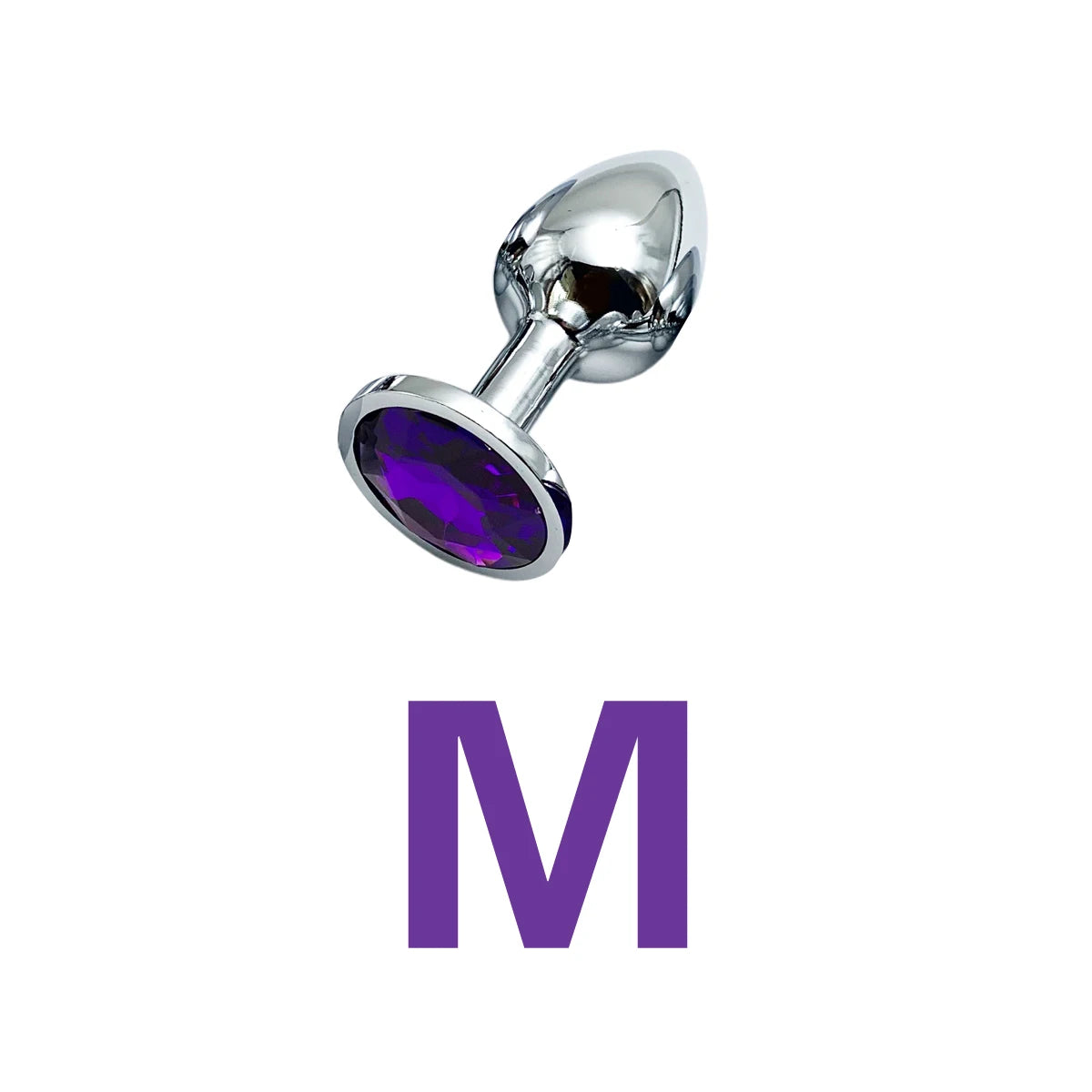 Plug Anal Métallique avec Base Bijou - | 5 Tailles Disponibles