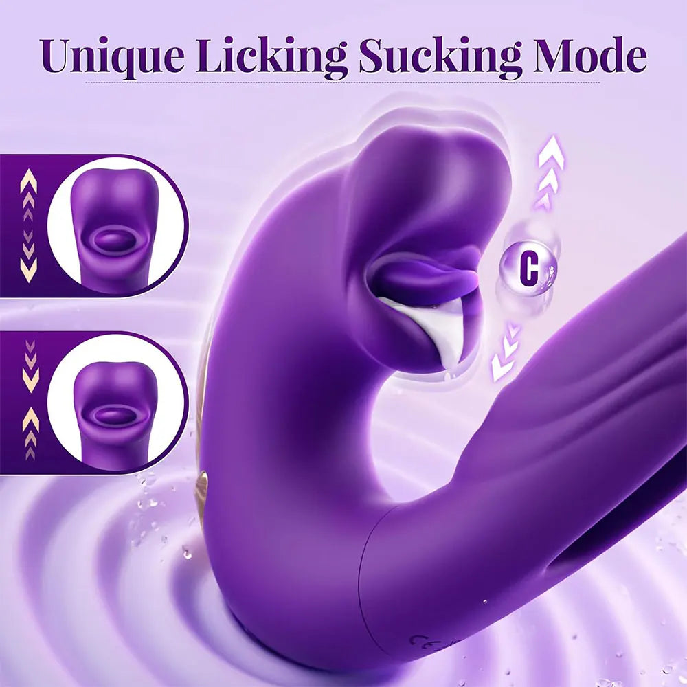 Stimulateur point G pour femmes – 7 modes de vibration, pulsation et stimulation par mouvements de langue – Design ergonomique pour un plaisir intense