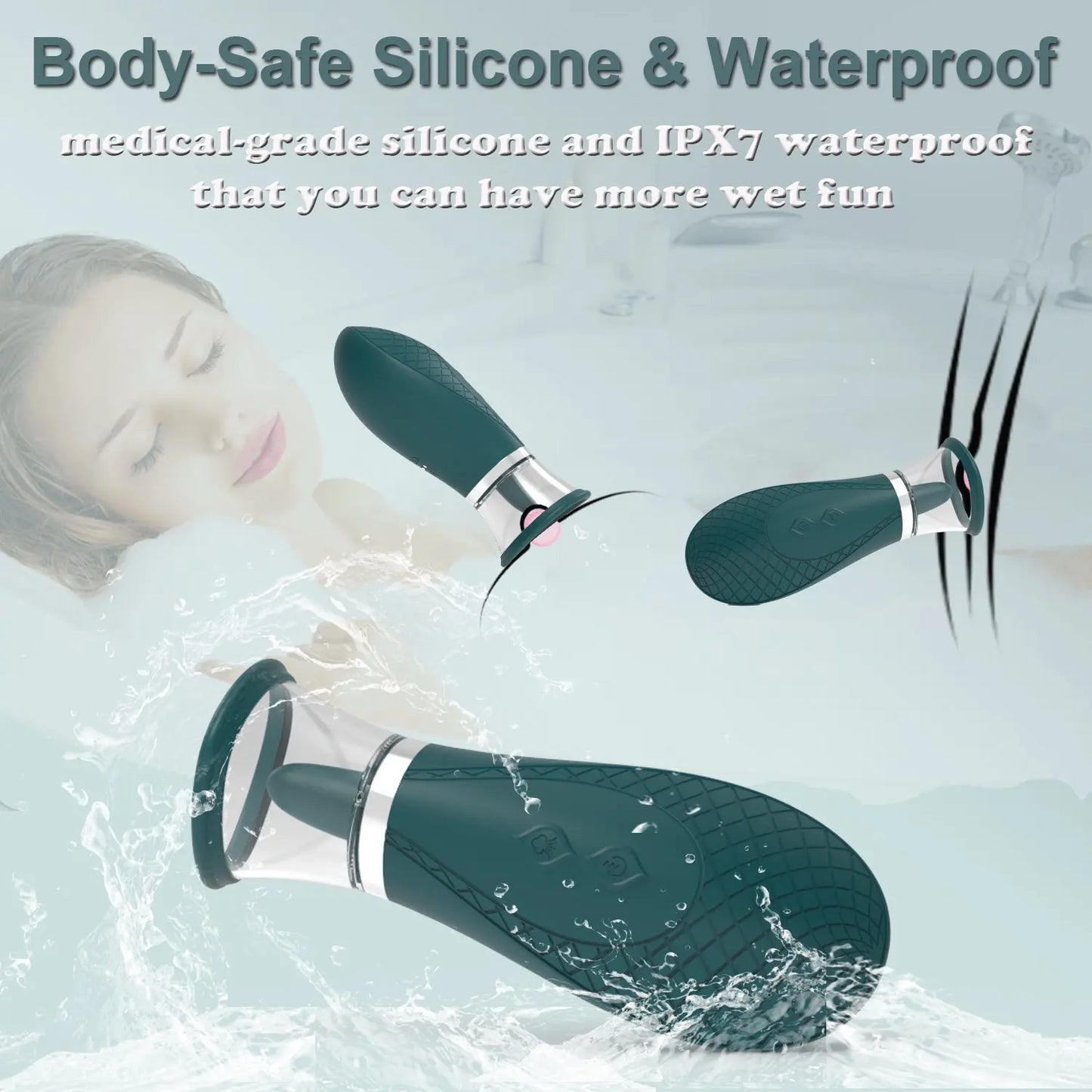 Stimulateur Clitoridien LICKLIP – Vibromasseur à Langue Léchante & Suceur de Clitoris