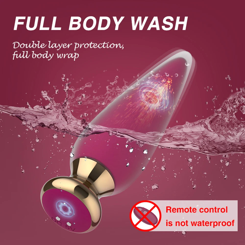 Plug Anal Vibrant Bluetooth - Télécommande via Application - Sextoy Unisexe Sans Fil pour Stimulation du Point G et Prostate - Compatible Homme/Femme