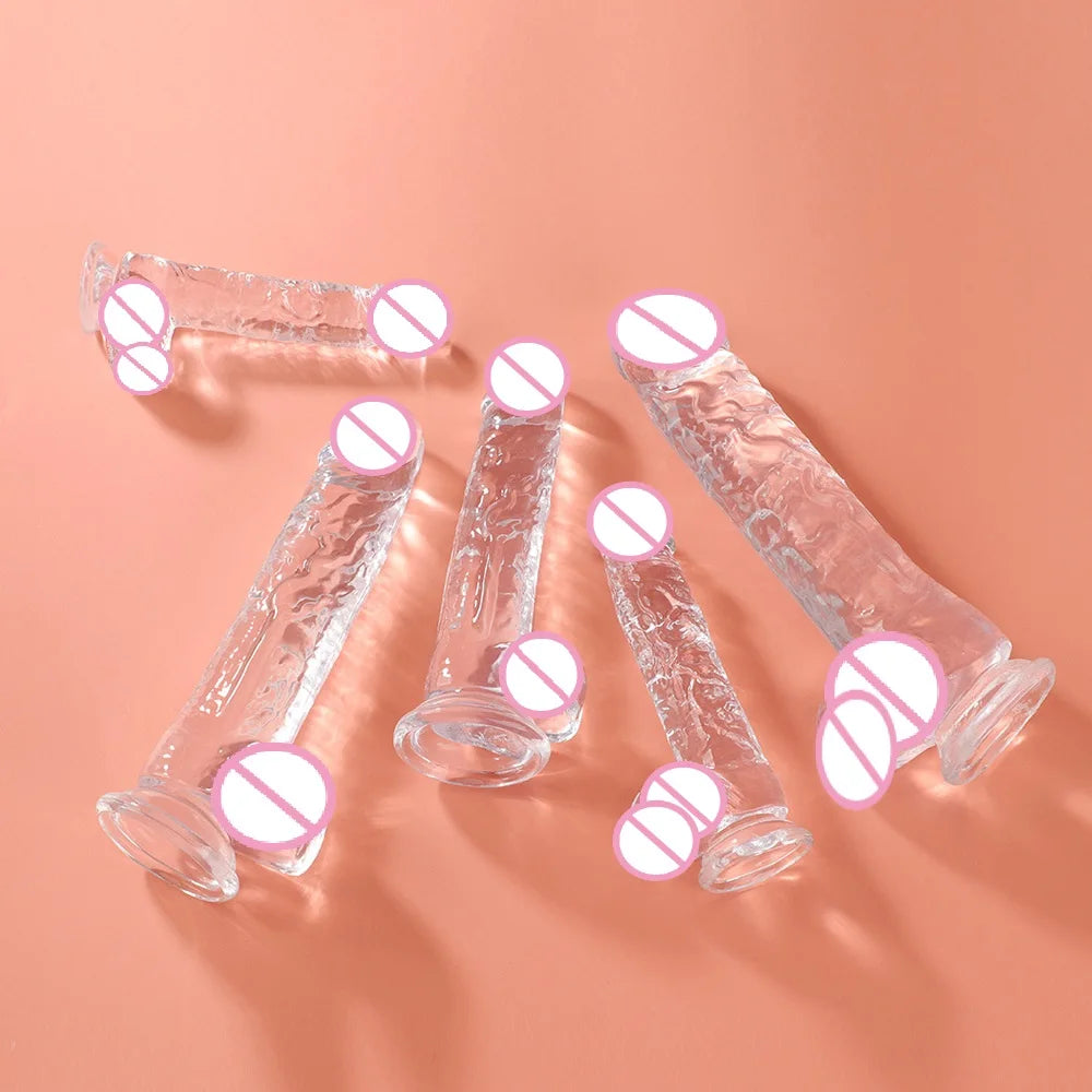 "Godemichet réaliste avec ventouse –  idéal pour la stimulation vaginale et anale, conçu pour le plaisir féminin et LGBTQ+. Parfait pour la masturbation et la pénétration."