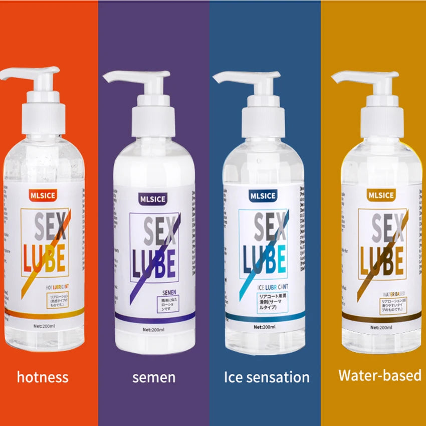 Lubrifiant Anal Effet Sperme – Gel Intime à Base d’Eau 200 ml pour Femmes et Hommes