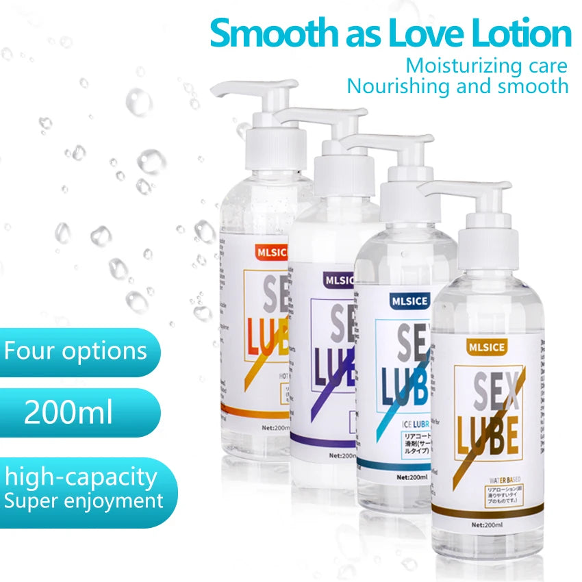Lubrifiant Anal Effet Sperme – Gel Intime à Base d’Eau 200 ml pour Femmes et Hommes