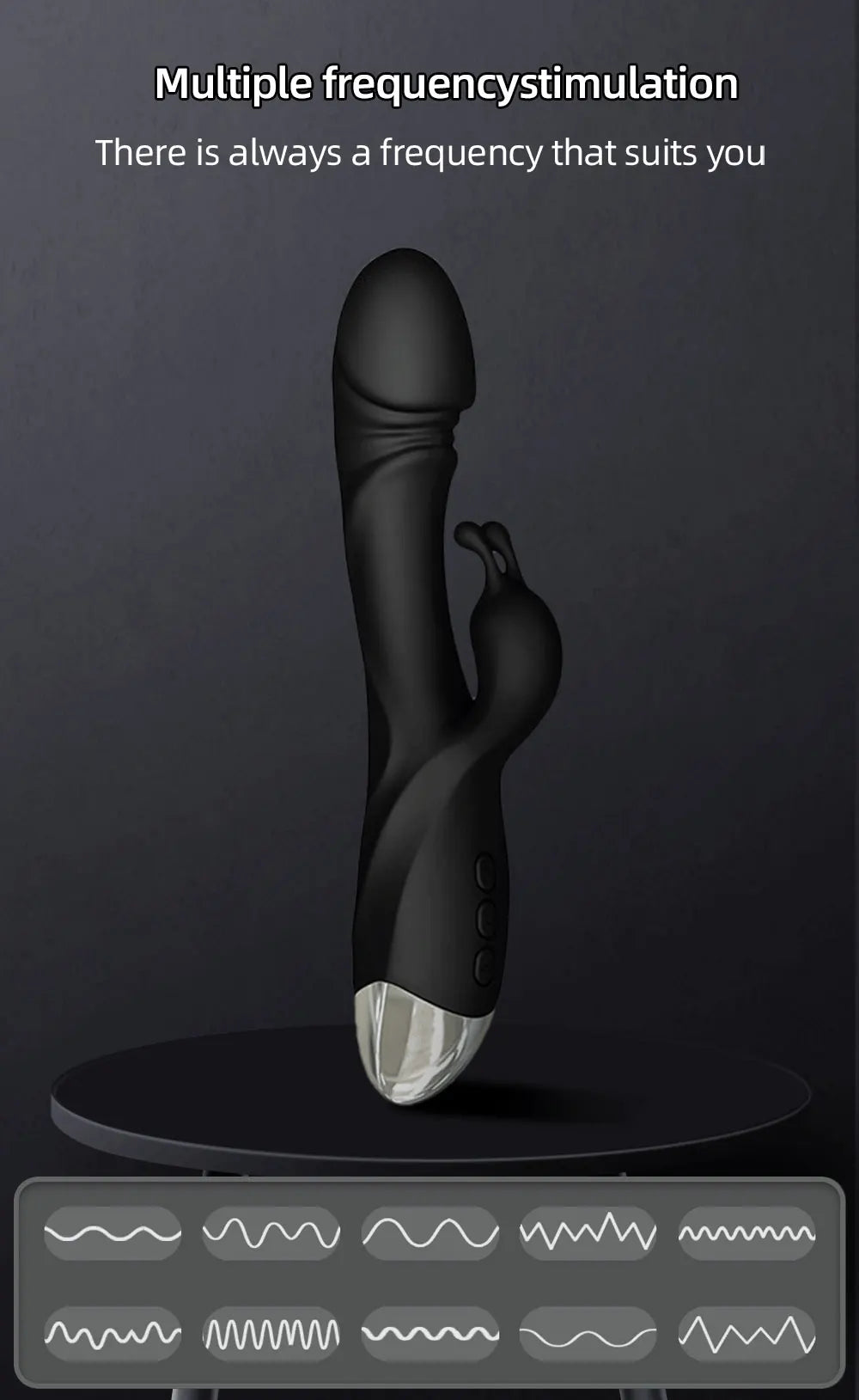 Vibromasseur Rabbit Puissant – Stimulation Point G, Clitoris & Seins
